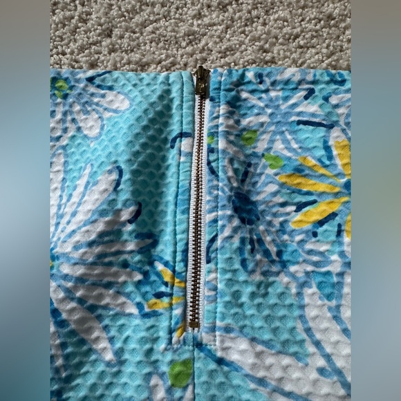 Lilly Pulitzer Daisy skirt 8 yellow blue - Picture 3 of 10